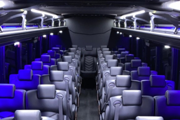 North Charleston Charter Bus Interior