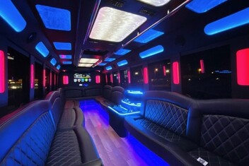 North Charleston Limousine Bus Interior