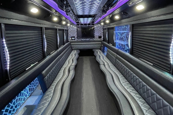 North Charleston Party Bus Interior