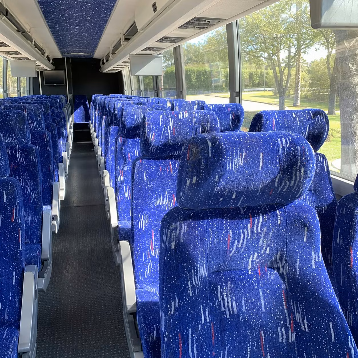 north charleston charter bus interior