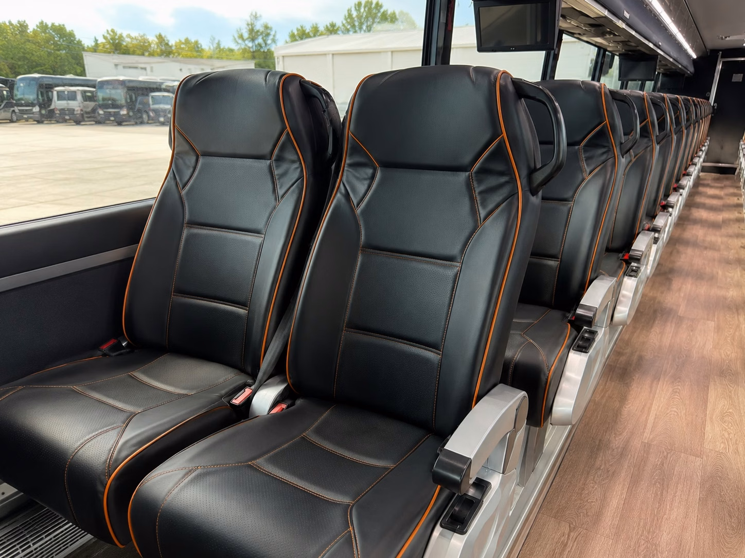 north charleston charter bus rental interior